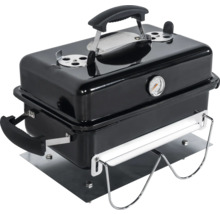 Draagbare houtskoolgrill met thermometer en handgreep