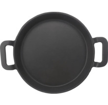 Ronde gietijzeren braadpan met handgrepen
