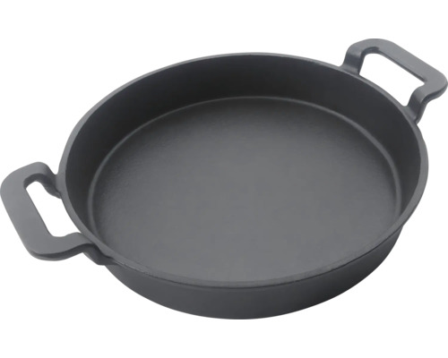 Gietijzeren pan met twee handvatten