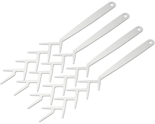 Meerdere metalen paalankers