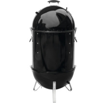 Zwarte bolvormige barbecue met deksel en poten