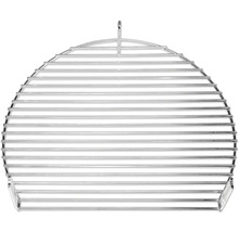 Rond metalen grillrooster met ophanginrichting.