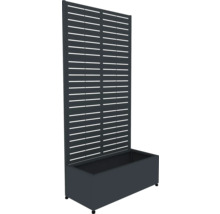 Bloembak met privacyscherm voor de tuin