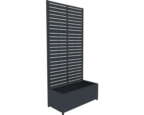 Bloembak met privacyscherm voor de tuin