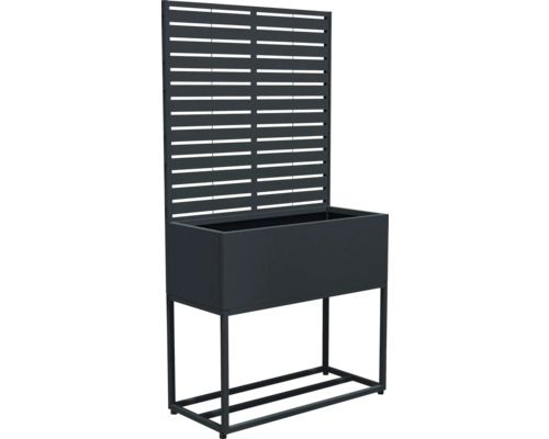 Metalen plantenbak met klimrek