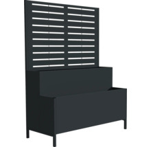 Plantenbak met privacyscherm voor de tuin