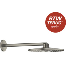 Douchekop met wandarm en BTW-actie