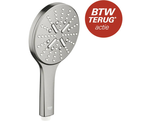 Grohe handdouche met meerdere stralen en BTW Terug actie