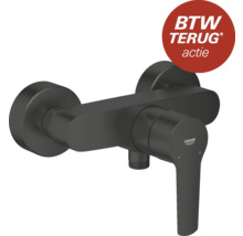 Opbouw douchekraan met Grohe Logo en BTW Terug Actie