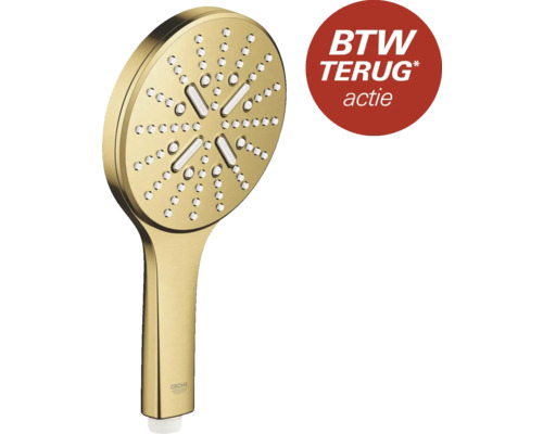 Grohe douchekop met meerdere stralen en actielabel