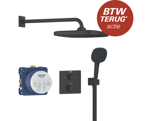 Doucheset met hoofddouche, handdouche en bedieningselementen van Grohe