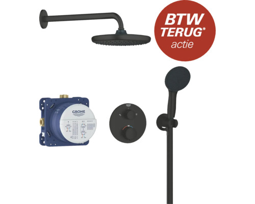 Grohe douchesysteem met hoofddouche, handdouche en thermostaat