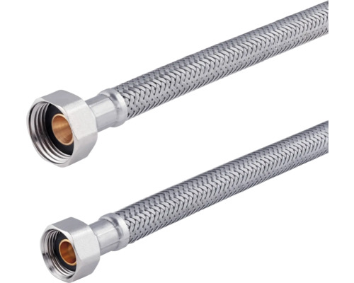 Twee flexibele slangen met schroefdraadverbindingen