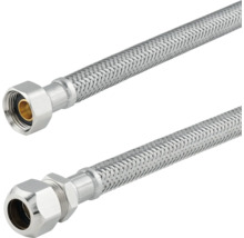 Flexibele omhulde slang met wartelmoer en aansluitwartel