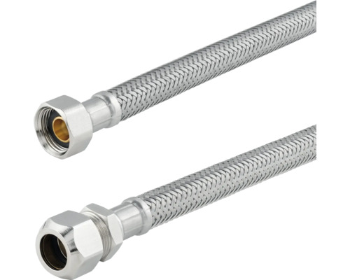 Flexibele omhulde slang met wartelmoer en aansluitwartel