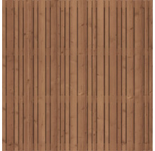 Houten schutting van verticale latten