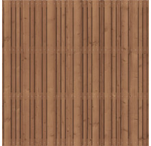 Houten schutting van lattenelementen