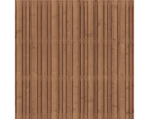 Houten schutting van lattenelementen