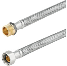 Flexibele omhulde slang met verschillende fittingen