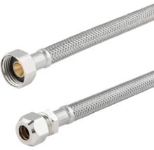 Flexibele gepantserde slang met aansluitingen