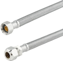 Flexibele gepantserde slang met twee aansluitstukken