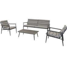 Tuinmeubelset met bank, twee stoelen en tafel