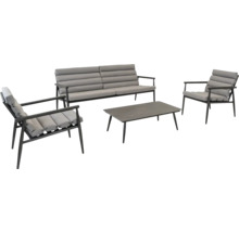 Tuinmeubelset met bank, stoel en tafel