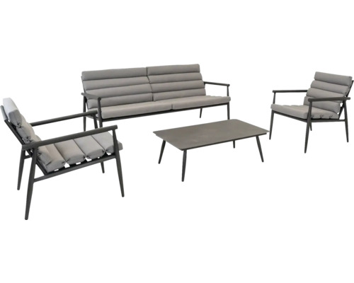 Tuinmeubelset met bank, stoel en tafel