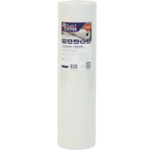 Een rol zelfklevend afdekvlies van Perfect Cover met een oppervlakte van 16,25 vierkante meter voor het beschermen van harde vloeren en trappen.
