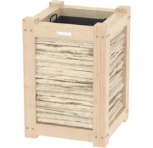 Houtmand van vurenhout met berkenhoutvulling