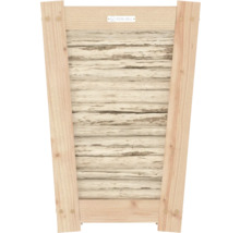 Houten plantenbak met Royal Well Logo