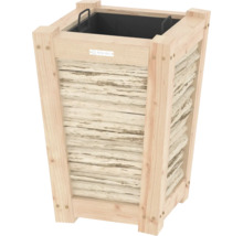 Houten plantenbak met inzet