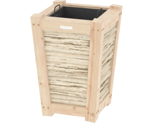 Houten plantenbak met inzet