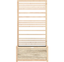 Houten plantenbak met klimrek