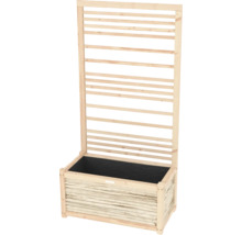 Houten plantenbak met trellis