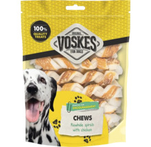 Voskes hondenkauwsnacks met kippensmaak in een verpakking met een dalmatiër