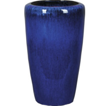 Blauwe bloempot