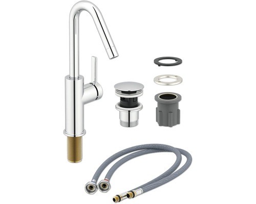 Wastafelkraan met toebehoren