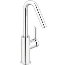 Keukenkraan van metaal met hoge uitloop