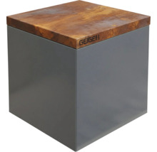 Kubusvormige bijzettafel met Geiger logo