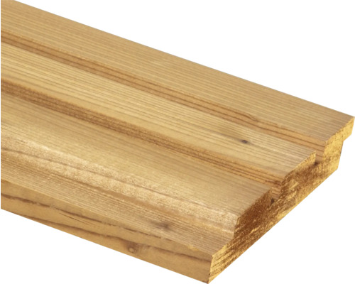 Houten plank met tand en groef