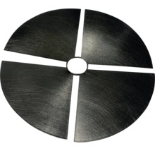 Ronde afdekking met centrale opening en kwartcirkelvormige uitsparingen