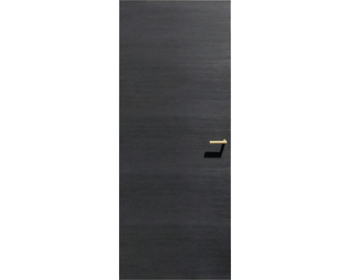 Donkere houten deur met handgreep