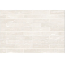 Rechthoekige tegels in halfsteensverband gelegd.