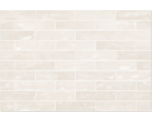 Rechthoekige tegels in halfsteensverband gelegd.