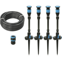 Tuinslang met snelkoppeling en sproeierset voor tuinberegening