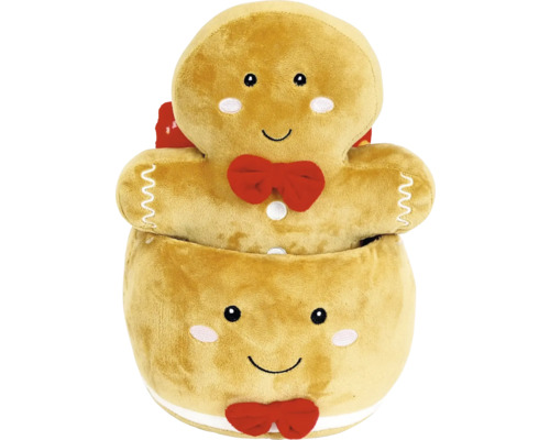 Knuffel peperkoekmannetje in peperkoektrommel