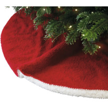 Kerstboomkleed van stof met witte rand