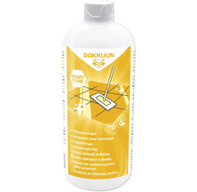 Tegelreiniger in een witte fles met geel etiket