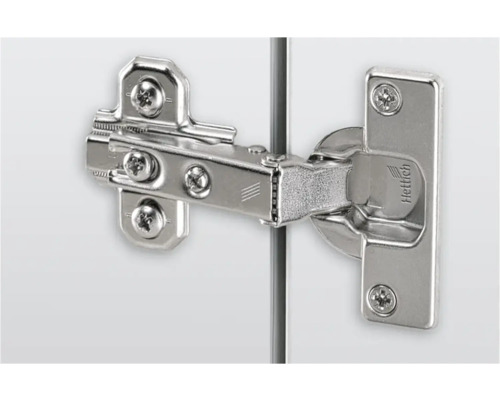 Metalen meubelscharnier met schroeven